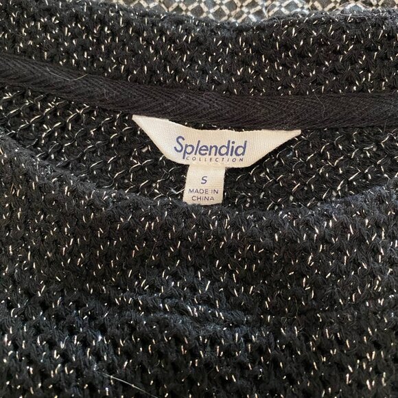 Splendid Collection black, gray, silver sweater (New without tags!) - Picture 5 of 7